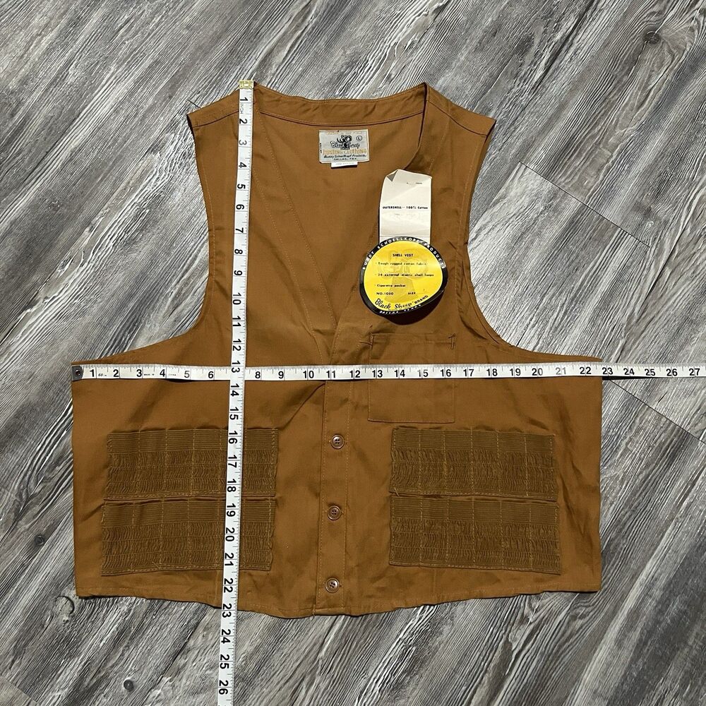 Vintage Black Sheep Hunting Vest NWT Japan L - Picture 4 of 8